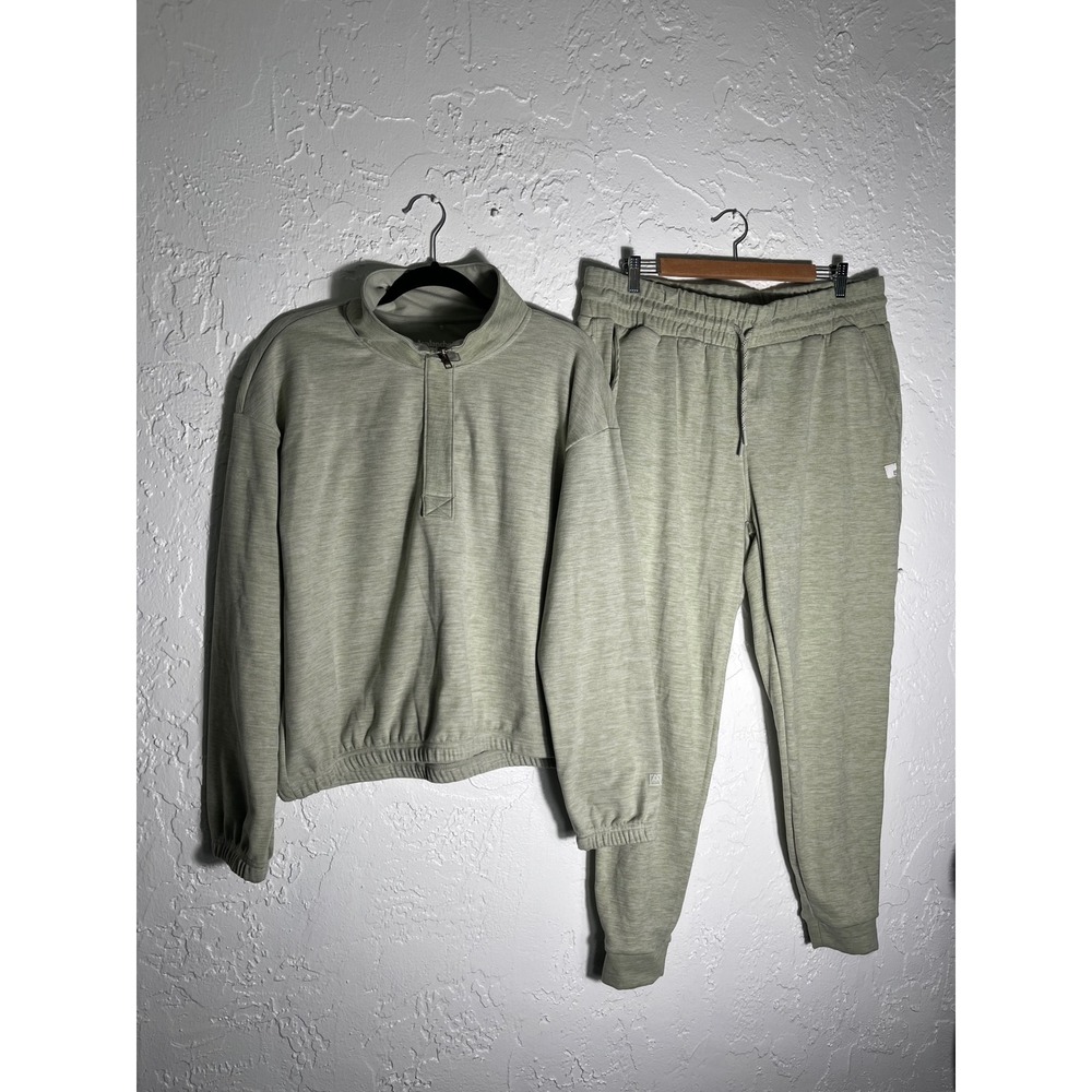 Avalanche XL Green 2 Piece Pullover Jogger Set Athleisure Lounge Activewear